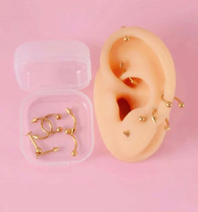 Set de 12 Stud Earrings